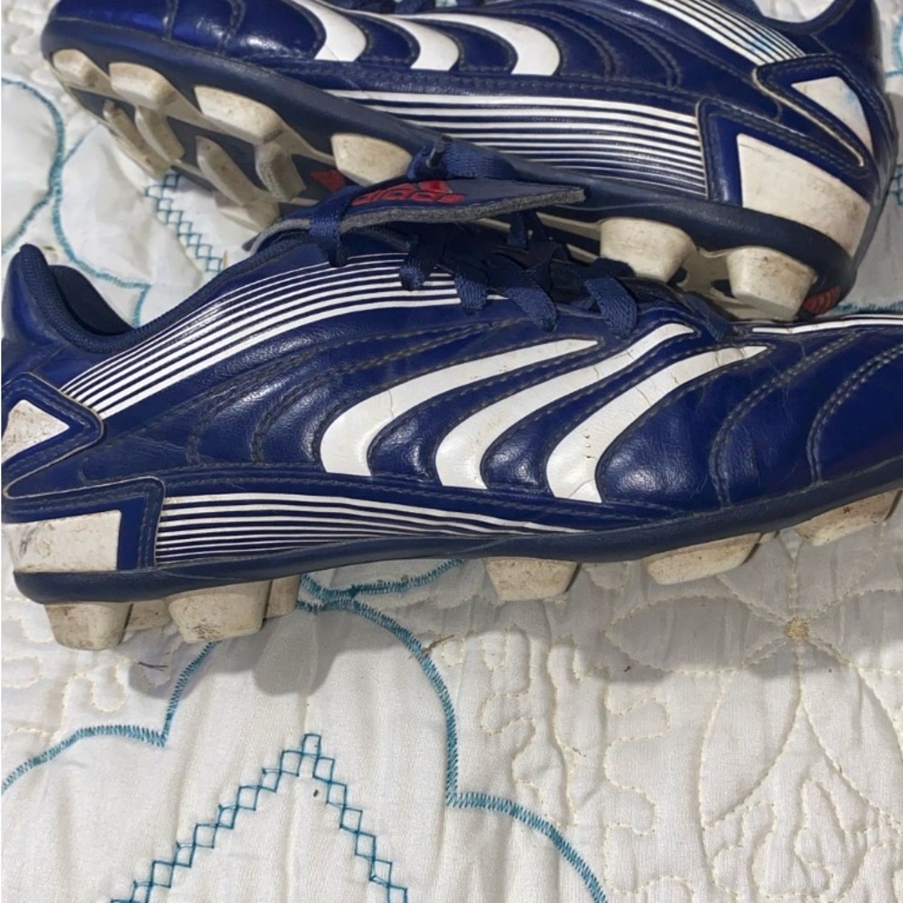 adidas Blue and White Athletic Shoes